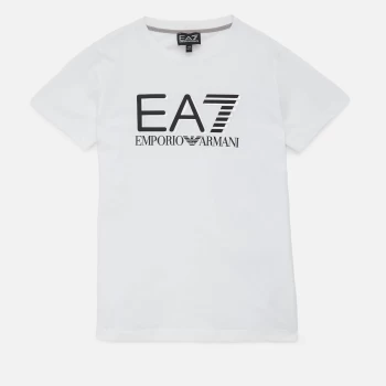 Emporio Armani EA7 Visibility Logo T-Shirt White Size 12 Years Boys