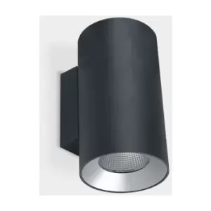 LEDS C4 Cosmos Wall Fixture o168 Double Emission Outdoor LED Up Down Light Large Urban Grey IP55 IK 4000K