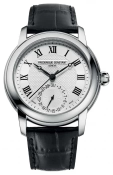 Frederique Constant Mens Classic Automatic Black Leather Watch