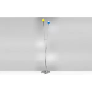 Flex Multi Arm Floor Lamp, Yellow, Blue