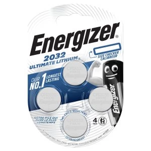 Energizer Ultimate Lithium 2032 Batteries - 4 Pack