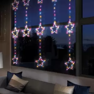 Star 312 Rainbow LED Curtain Curtain Light Clear & Silver Cable