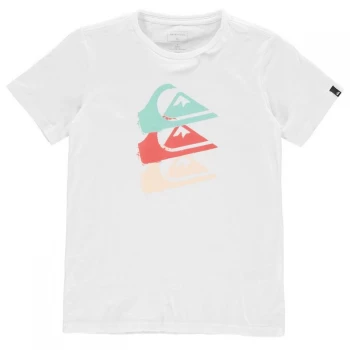 Quiksilver Jaw Sides T Shirt Junior Boys - White