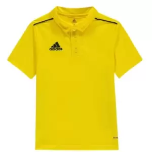 adidas Core 18 Polo Junior Boys - Yellow
