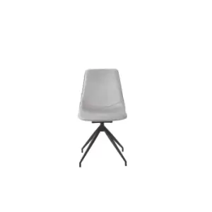 Out & Out Original Out & Out Piper Swivel Chair - Grey Velvet