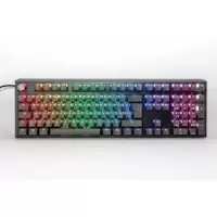 Ducky One 3 Aura Mechanical Gaming Keyboard Black Cherry Red Switch UK Layout