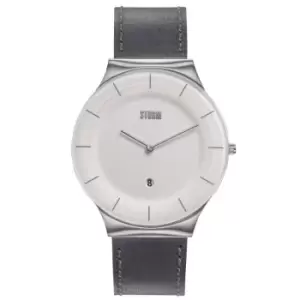 Mens Storm Storm XENU LEATHER White GREY Watch