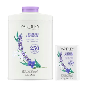 Yardley London English Lavender Talc & Soap Set