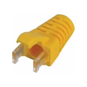 TUK Ltd SPEEDY RJ45 PS6Yw#100 Yellow strain relief boot Cat 6 plug pack of 100