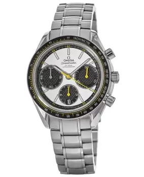 Omega Speedmaster Racing Chronometer White Yellow Dila Mens Watch 326.30.40.50.04.001 326.30.40.50.04.001