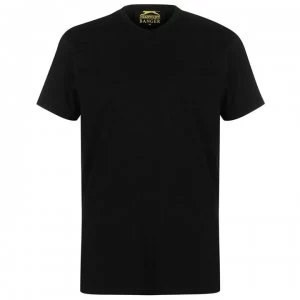 Slazenger Banger Plain T Shirt Mens - Black