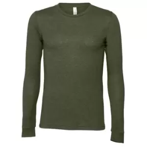 Bella + Canvas Unisex Adult Jersey Long-Sleeved T-Shirt (XS) (Military Green)