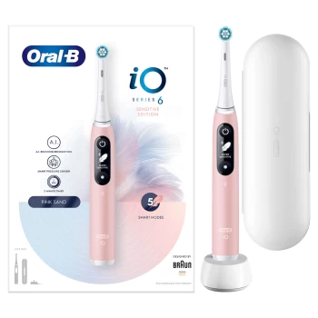 Oral-B Sensitive Edition iO - 6 - Pink Electric Toothbrush