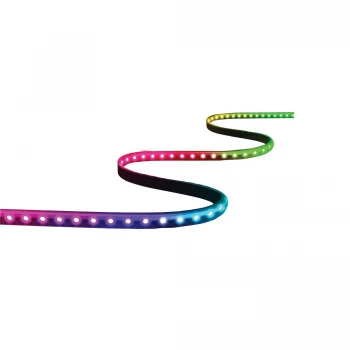 Twinkly Line Smart Adhesive & Magnetic RGB LED Light Strip Extension Kit - 1.5m, Black