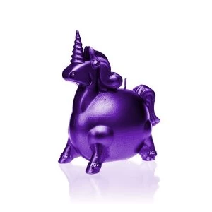Violet Metallic Unicorn Candle