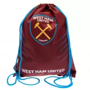 West Ham United FC Gym Bag (One Size) (Red)