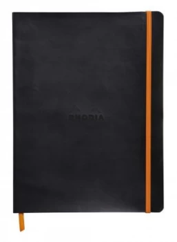Rhodiarama Softcover Notebook Lined 190x250 Black