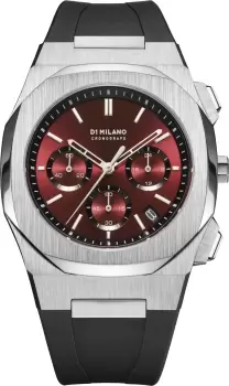 D1 Milano Watch Cronografo Burgundy