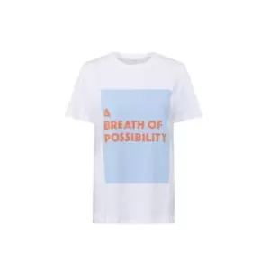French Connection Breath Of Possibilty Boyft T-Shirt - White