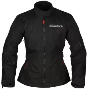 Modeka Luana Women Motorcycle Textile Jacket, black, Size 46, black, Size 46 for Women