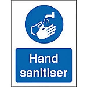 Stewart Superior Health and Safety Sign Hand Sanitiser Vinyl 20 x 15 cm