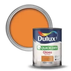Dulux Quick Dry Orange Fizz Gloss High Sheen Paint 750ml