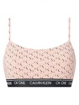 Calvin Klein All Over Print Unlined Bralette - Print