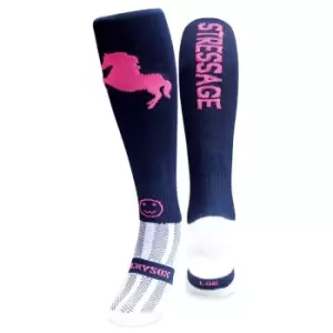 Wacky Sox Sox Equestrian Stressage Socks - Blue