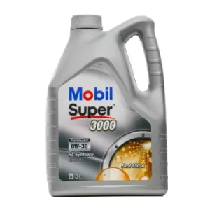 MOBIL Engine oil Mobil Super 3000 Formula F 0W-30 Capacity: 5l 154487