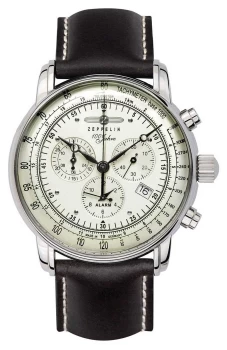 Zeppelin 8680-3 100 Years Swiss Quartz Chronograph Watch