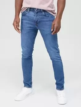 Levis 501 Original Straight Fit Jeans - Medium Indigo, Medium Indigo, Size 32, Inside Leg Long, Men