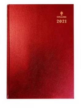 Collins 52 A5 Day to Page 2021 Diary Red