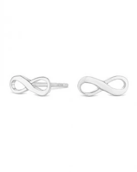 Simply Silver Infinity Stud Earring