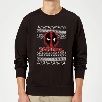 Deadpool Christmas Sweatshirt - Black - XL