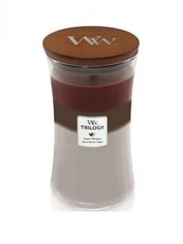 Woodwick Large Hourglass Trilogy Candle ; Forest Retreat
