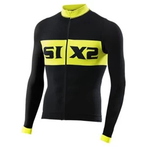 SIXS Bike 4 Luxury Long Sleeve Jersey Black/Yellow Large