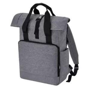 Bagbase Roll Top Twin Handle Laptop Bag (One Size) (Grey Marl)