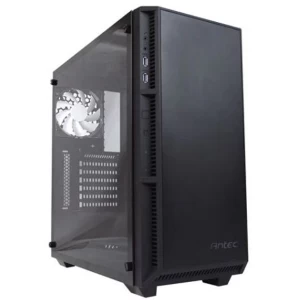 Antec P8 ATX Gaming Case with Window No PSU Tempered Glass 3 x White LED Fans Black