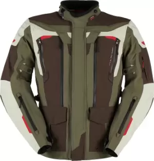 Furygan Voyager 3C Motorcycle Textile Jacket, green-brown, Size L, green-brown, Size L