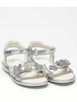 Lelli Kelly Girls Agata Butterfly Sandal - Silver, Size 8 Younger