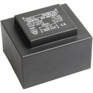 PCB mount transformer 1 x 230 V 2 x 12 V AC 10 VA 416 mA