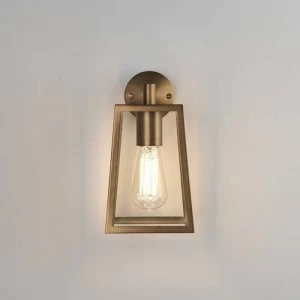 1 Light Outdoor Wall Lantern Antique Brass, E27