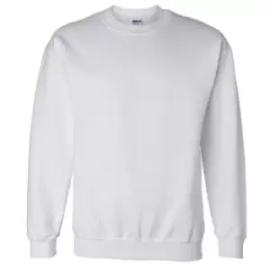 Gildan DryBlend Adult Set-In Crew Neck Sweatshirt (13 Colours) (S) (White)