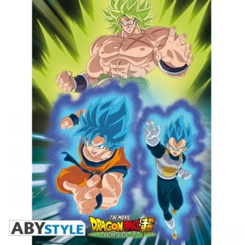 Dragon Ball Broly - Broly Vs Goku & Vegeta Small Poster