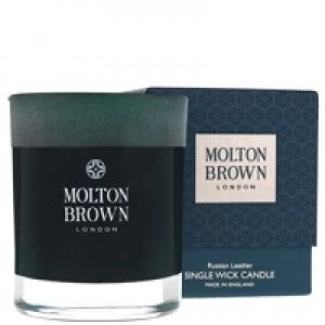 Molton Brown Russian Leather Single Wick Scented Candle 180g