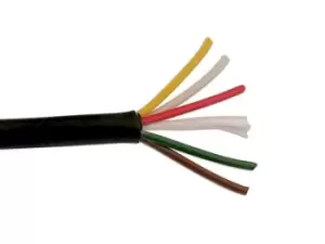Black 5 Core Auto Cable 8.75 Amp 30m Connect 30091