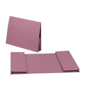 Guildhall Foolscap 315gm2 Double Legal Manilla Pocket Wallet Pink Pack of 25