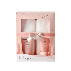 Style and Grace Utopia Fluffy Slipper Set Eco Packaging