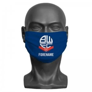 Personalised Bolton Wanderers FC Crest Adult Face Mask