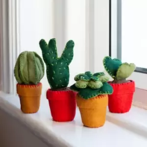 Wool Couture Easy Care Cactus Craft Kit MultiColoured